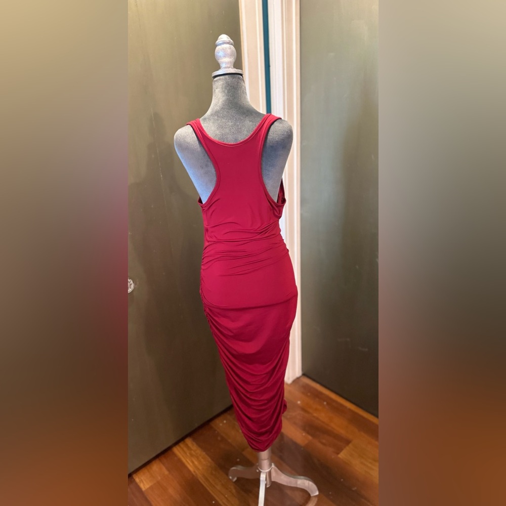 Super Cute Ruched Racerback Dress - Picture 3 of 7